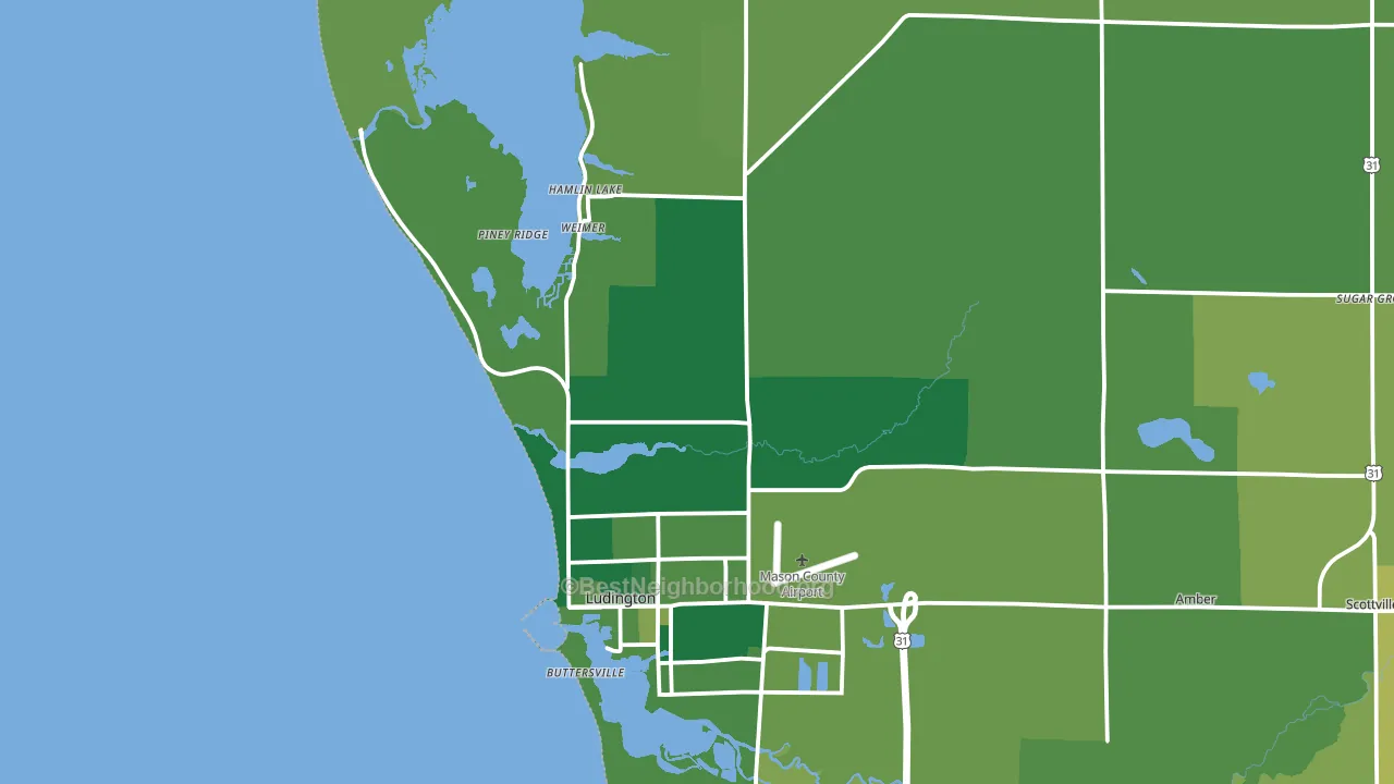 North Epworth, MI block-group voter-turnout map