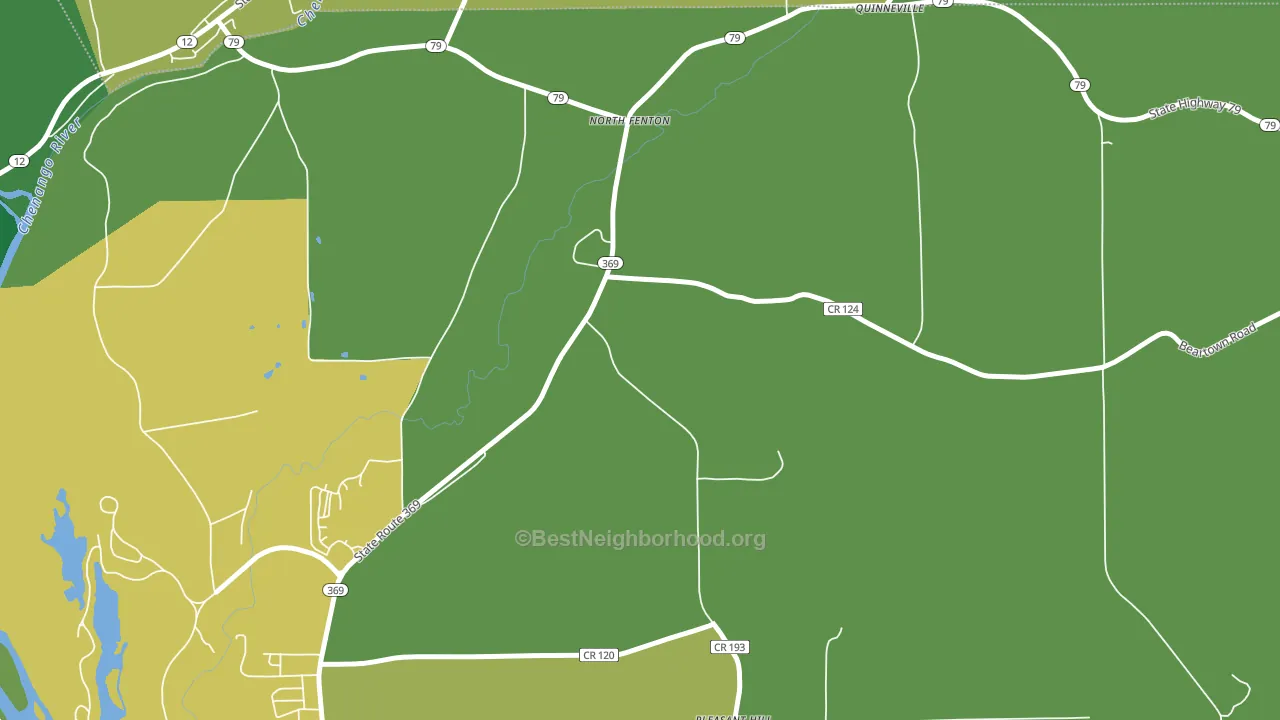 North Fenton, NY block-group voter-turnout map