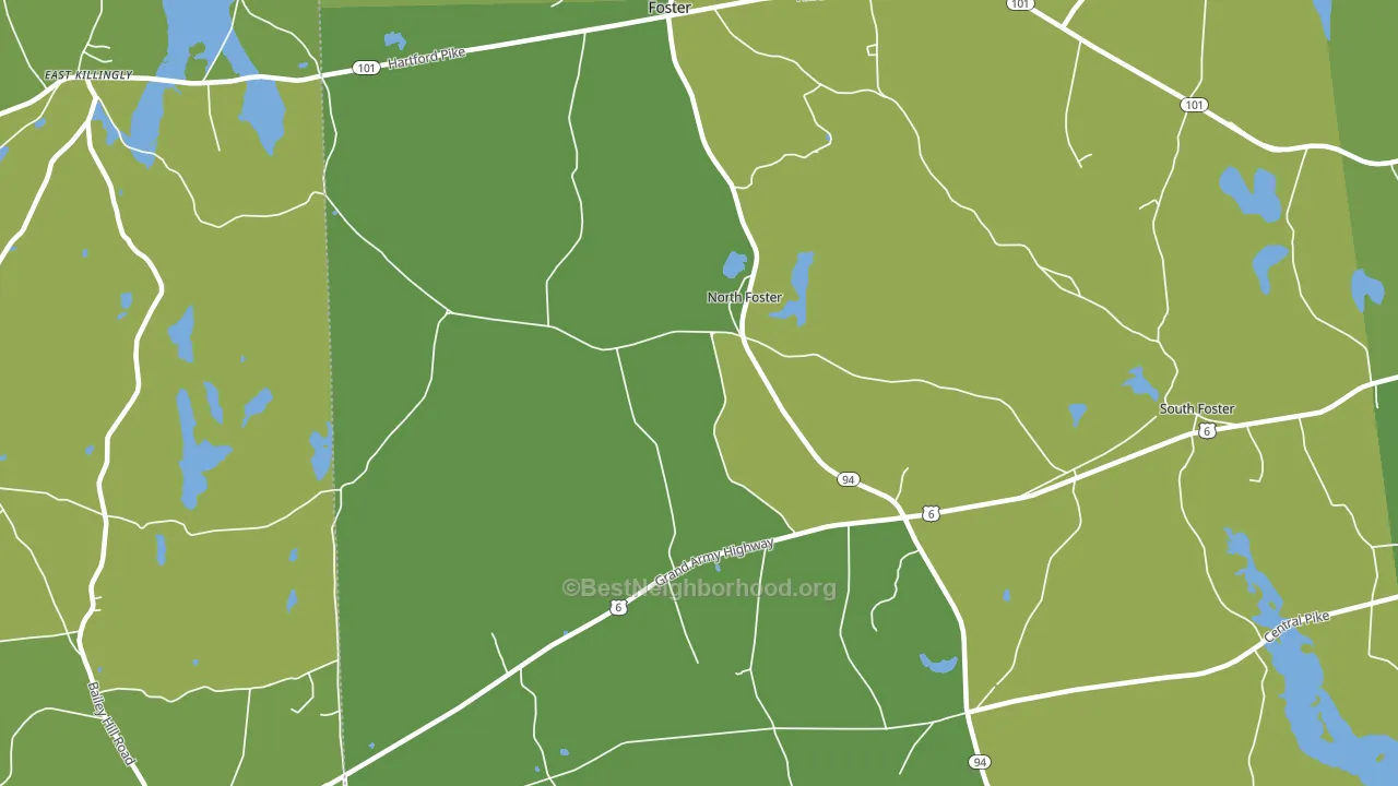 North Foster, RI block-group voter-turnout map