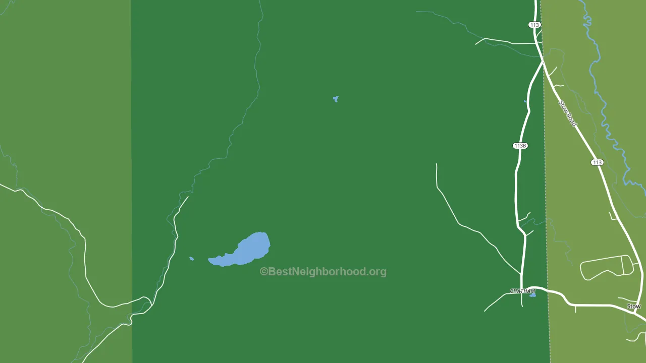 North Fryeburg, NH block-group voter-turnout map