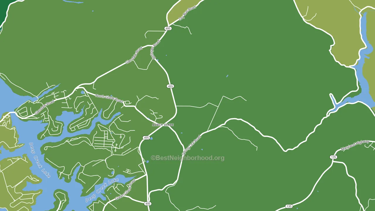 North Glade, MD block-group voter-turnout map