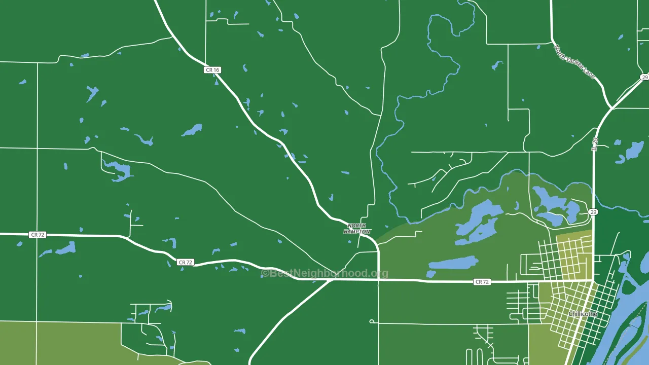 North Hampton, IL block-group voter-turnout map