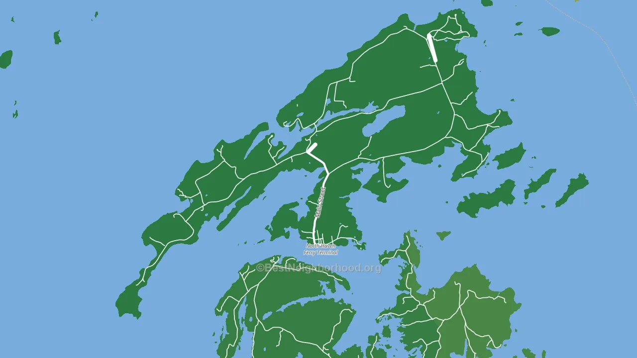 North Haven, ME block-group voter-turnout map