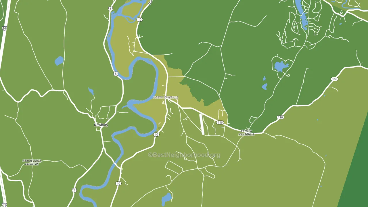 North Haverhill, NH block-group voter-turnout map