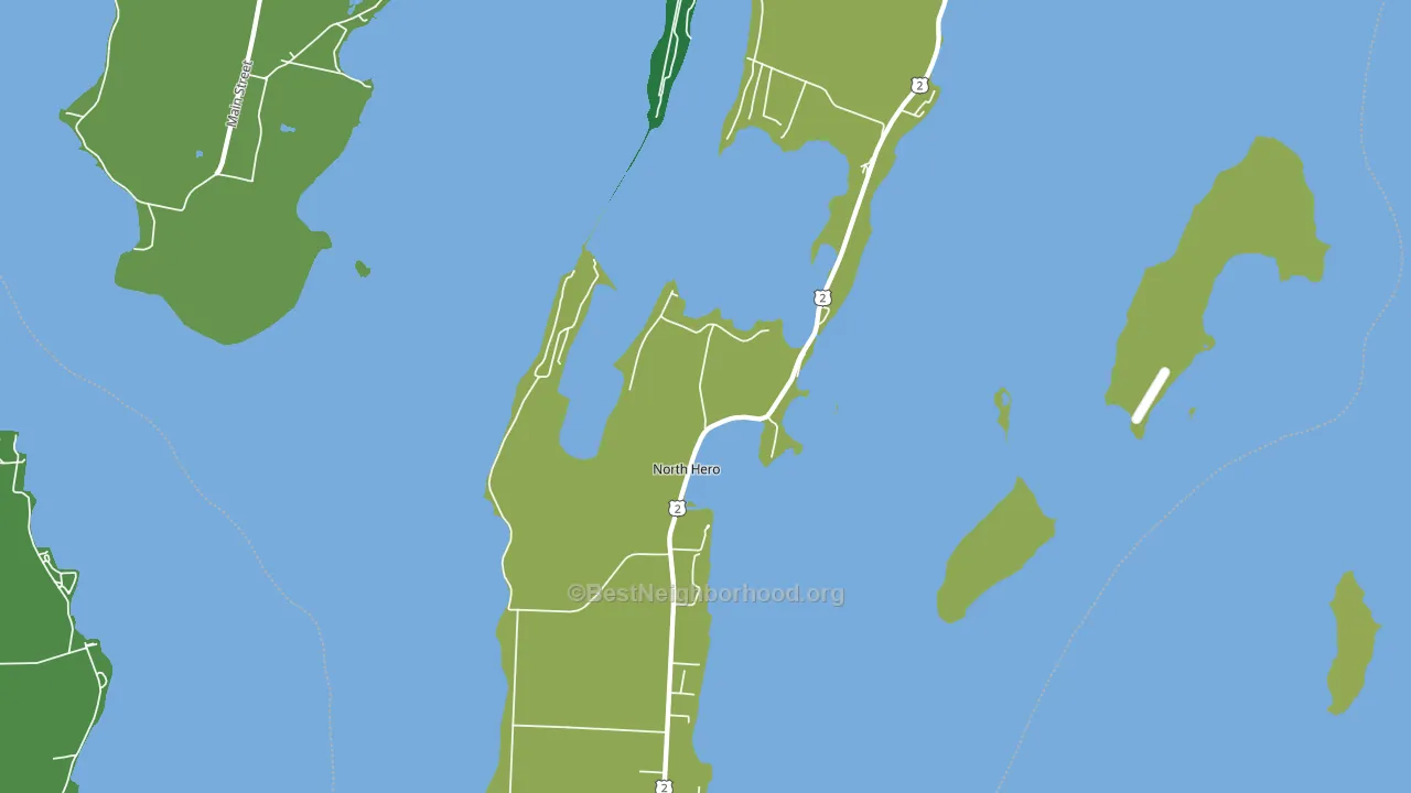 North Hero, VT block-group voter-turnout map
