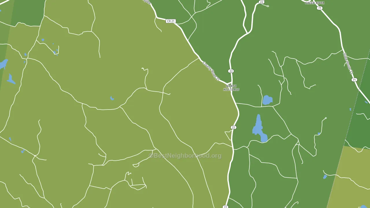 North Hillsdale, NY block-group voter-turnout map