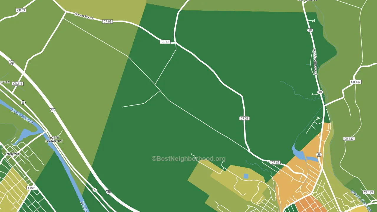 North Ilion, NY block-group voter-turnout map