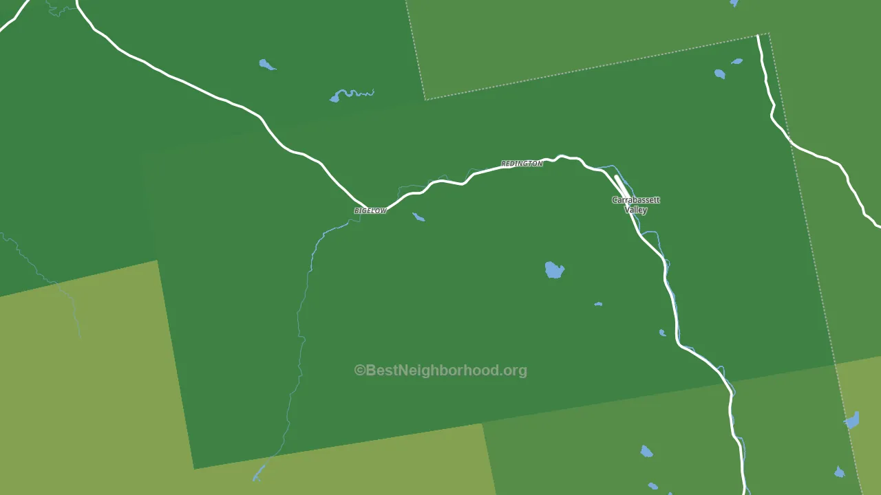 North Jay, ME block-group voter-turnout map