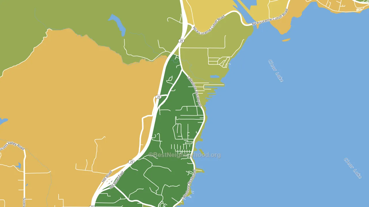 North Lakeport, CA block-group voter-turnout map