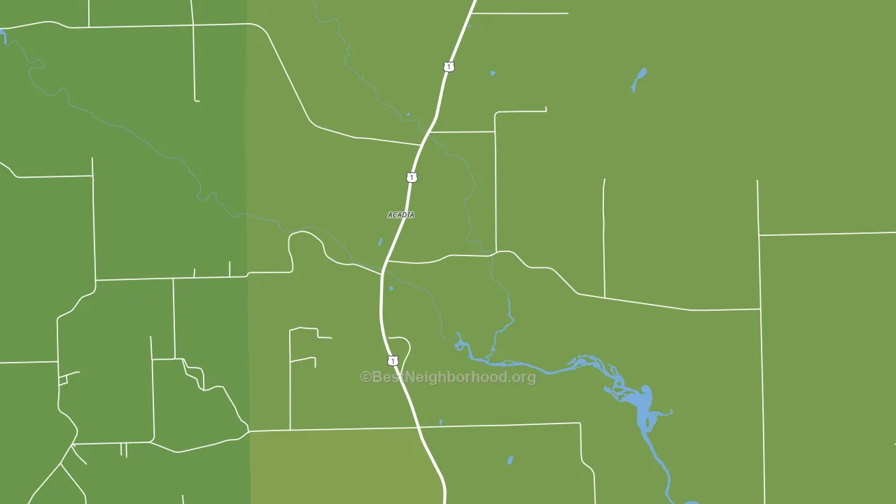 North Lyndon, ME block-group voter-turnout map