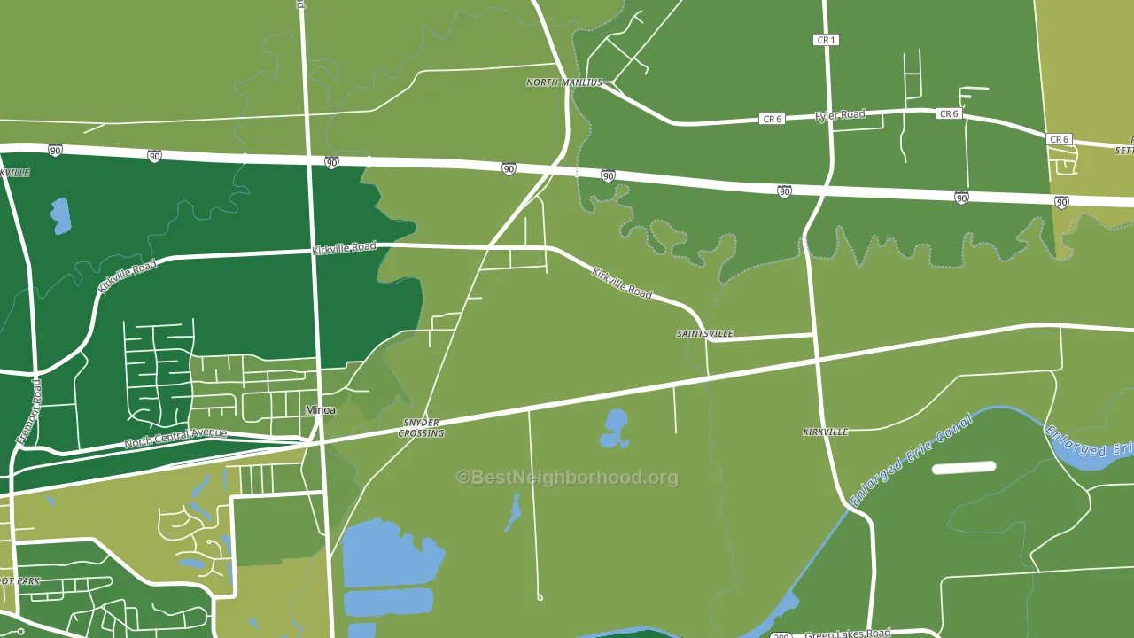 North Manlius, NY block-group voter-turnout map