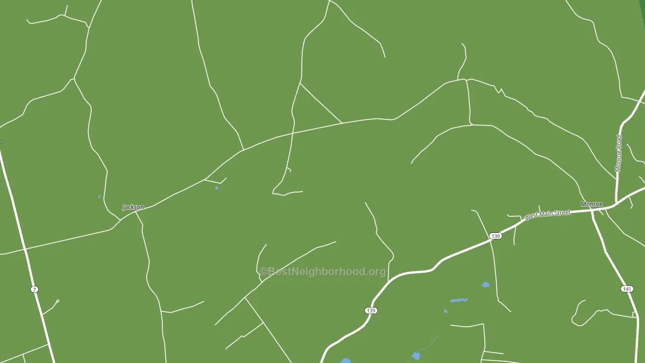 North Monroe, ME block-group voter-turnout map