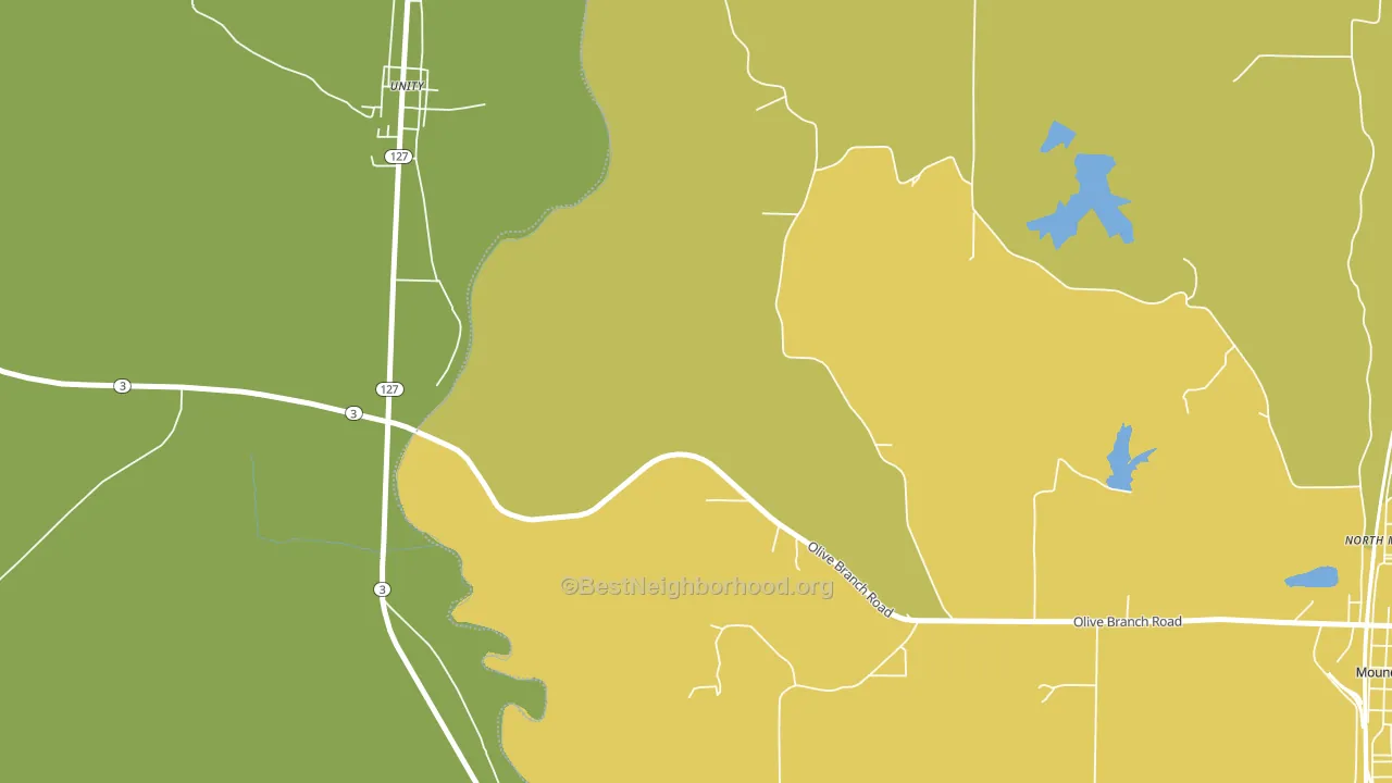 North Mounds, IL block-group voter-turnout map