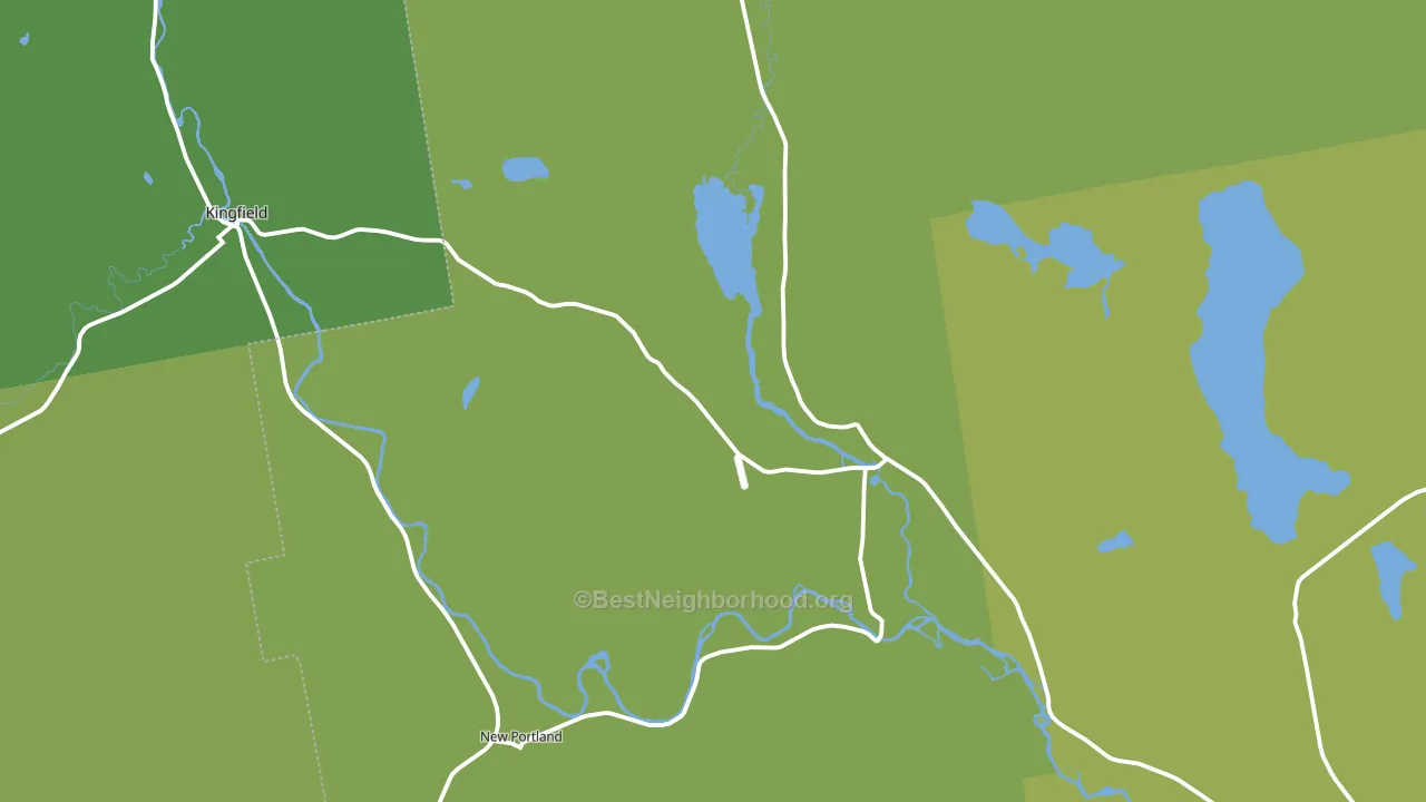 North New Portland, ME block-group voter-turnout map