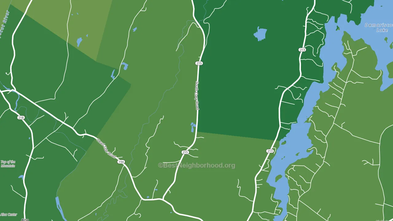 North Newcastle, ME block-group voter-turnout map