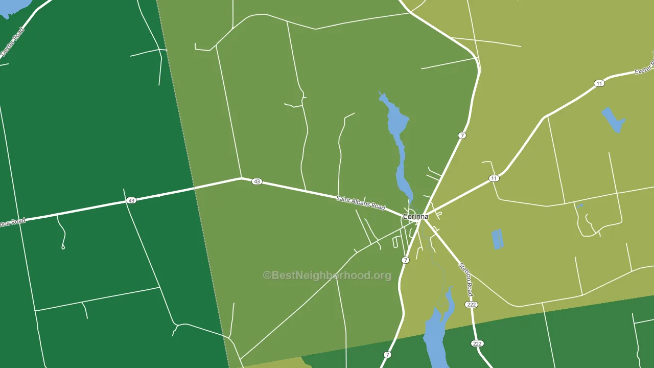 North Newport, ME block-group voter-turnout map