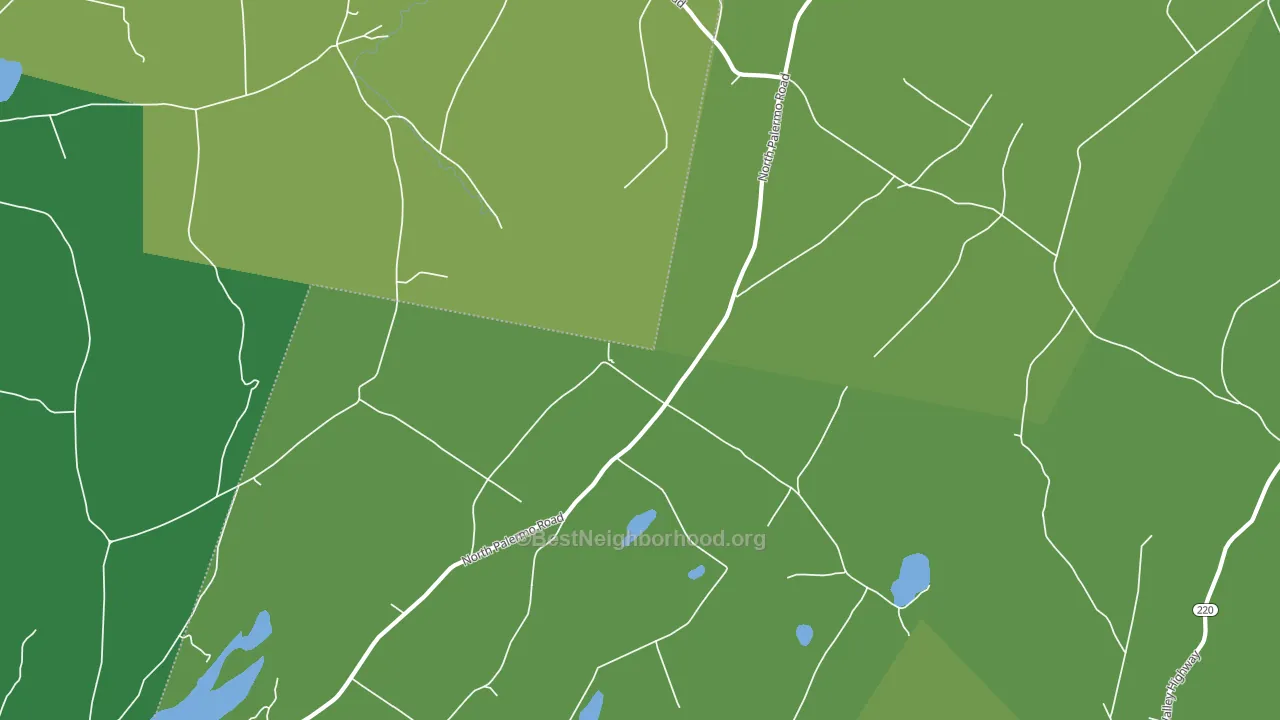 North Palermo, ME block-group voter-turnout map