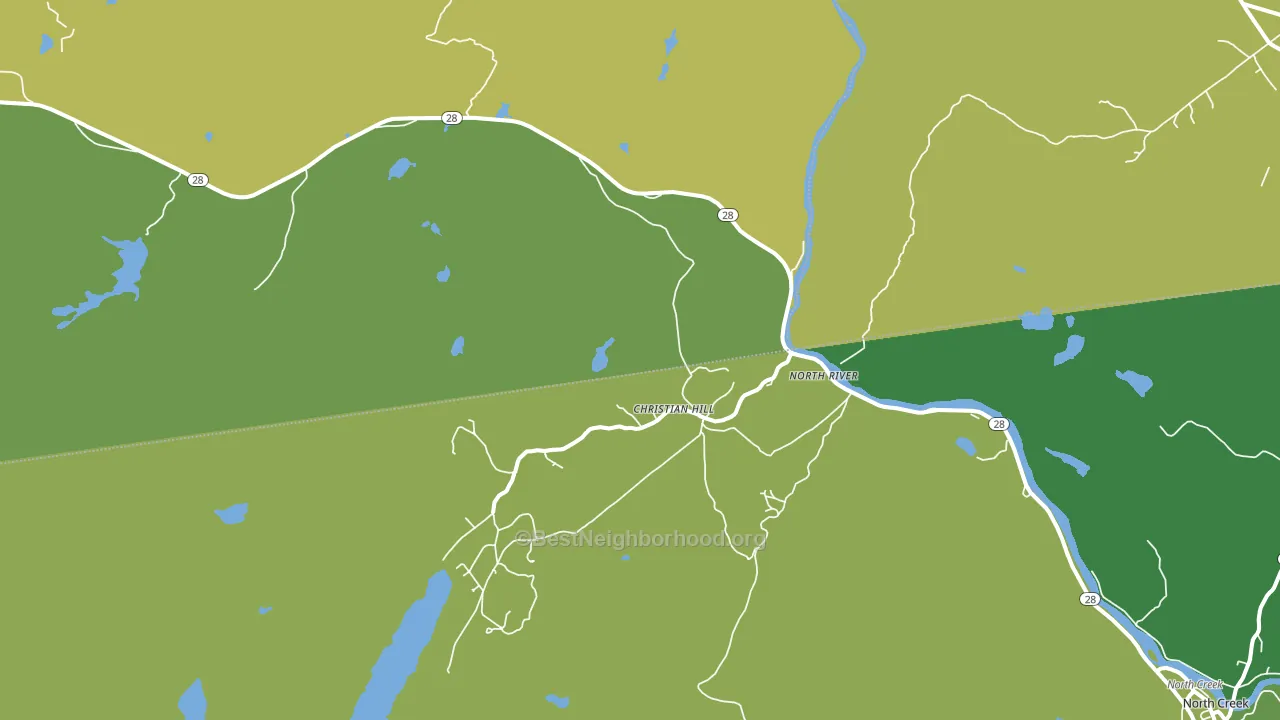 North River, NY block-group voter-turnout map