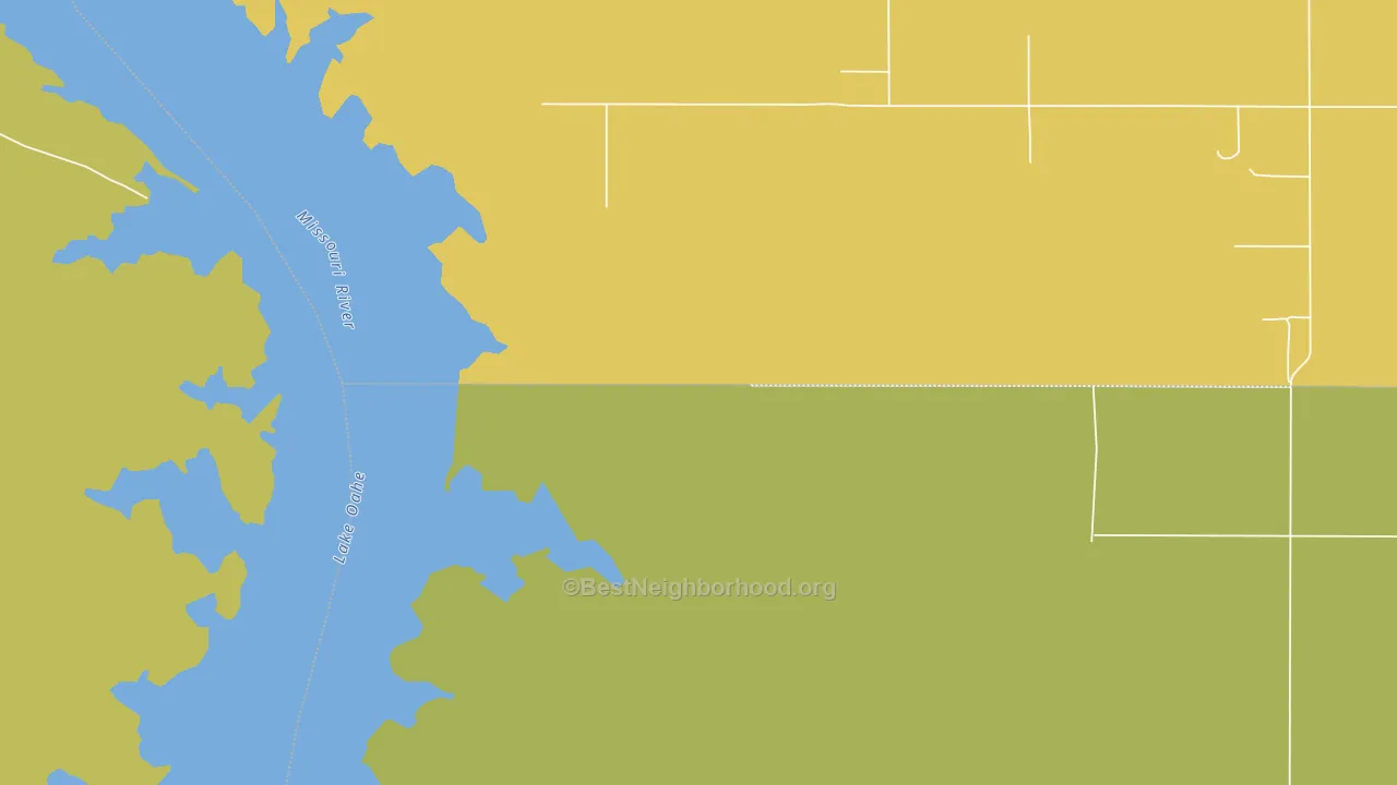 North Riverside, SD block-group voter-turnout map