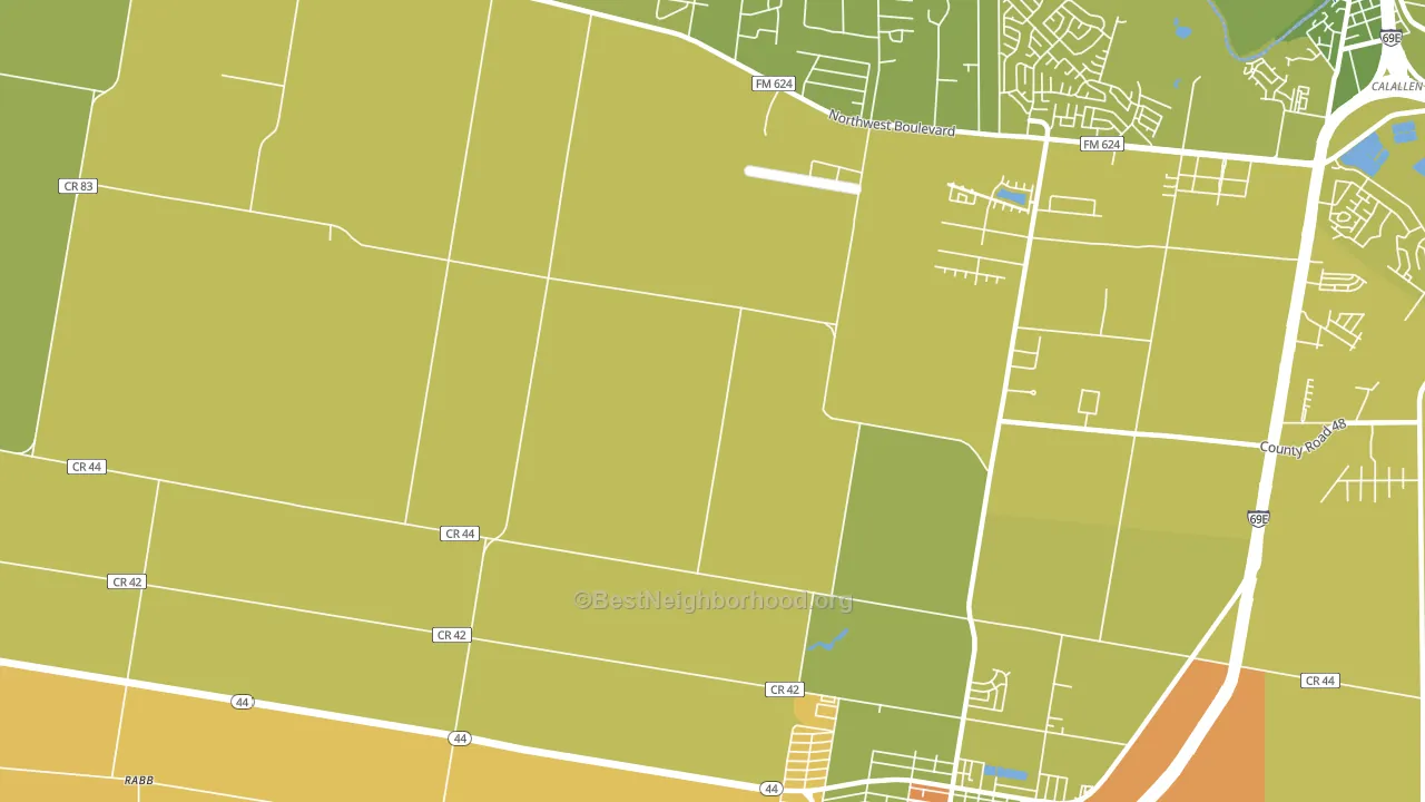 North San Pedro, TX block-group voter-turnout map