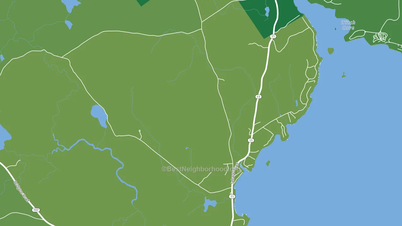 North Sebago, ME block-group voter-turnout map