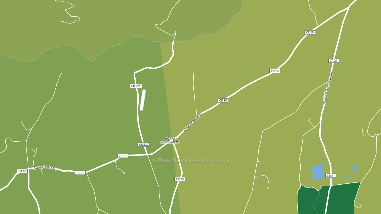 North Settlement, NY block-group voter-turnout map