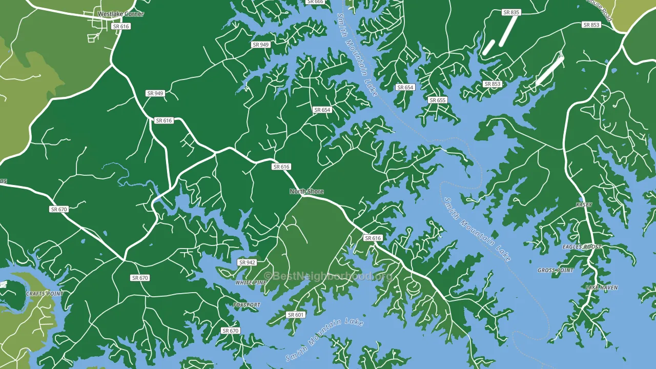 North Shore, VA block-group voter-turnout map