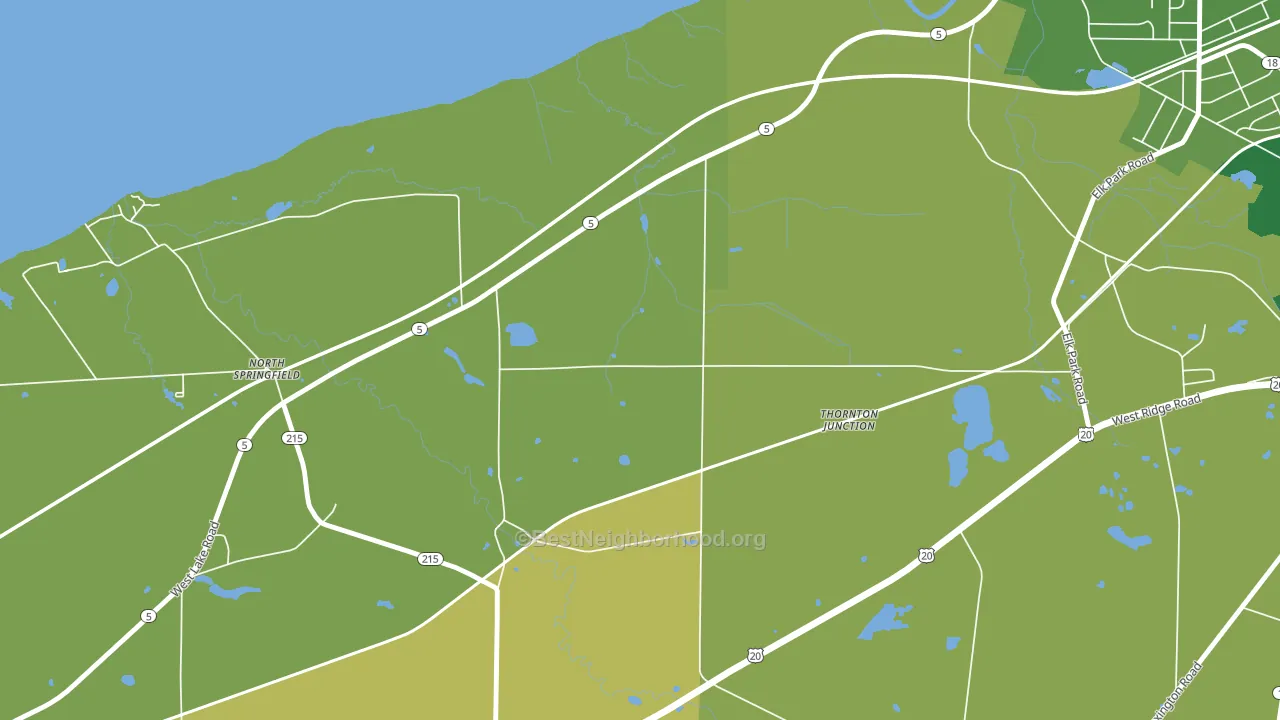 North Springfield, PA block-group voter-turnout map