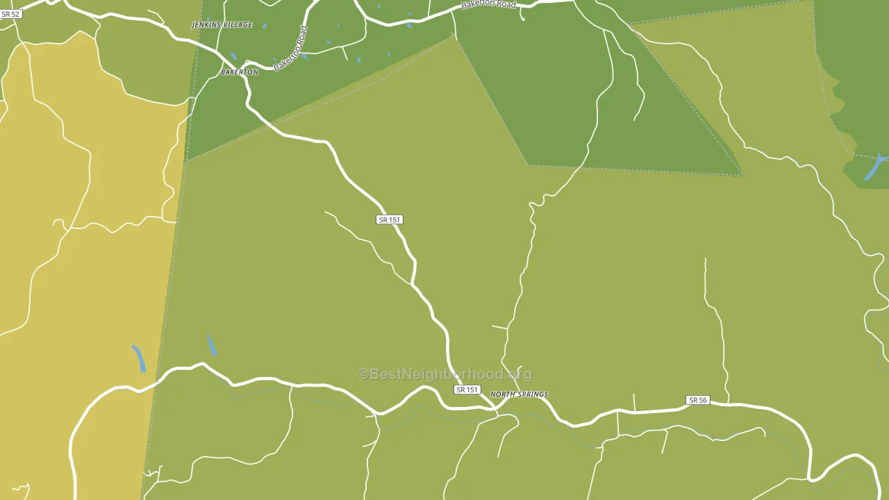 North Springs, TN block-group voter-turnout map