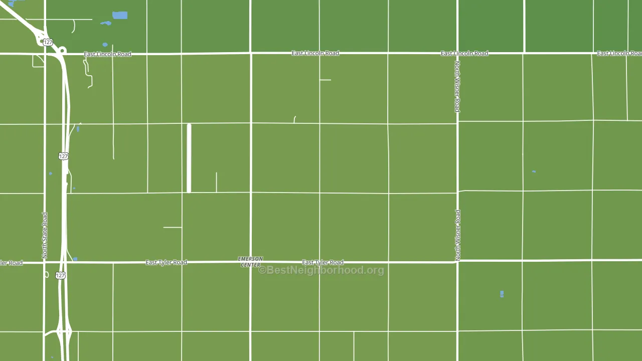 North Star, MI block-group voter-turnout map