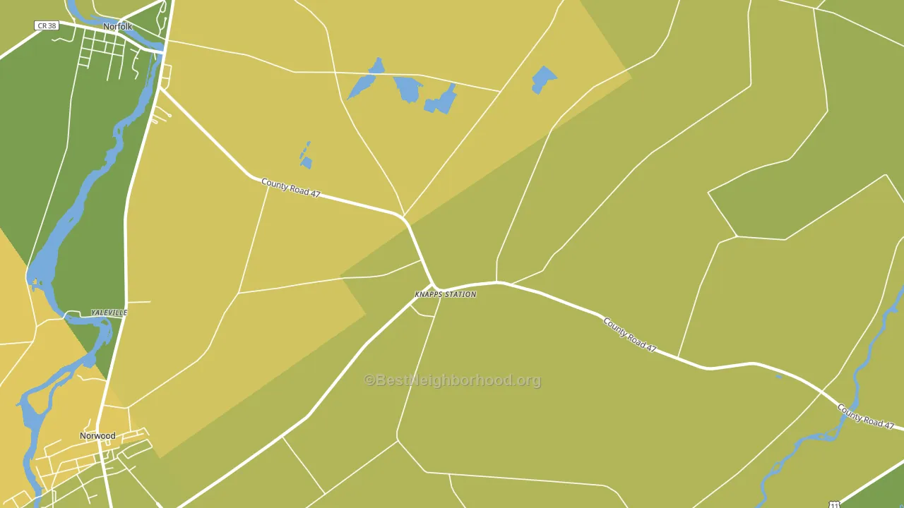 North Stockholm, NY block-group voter-turnout map
