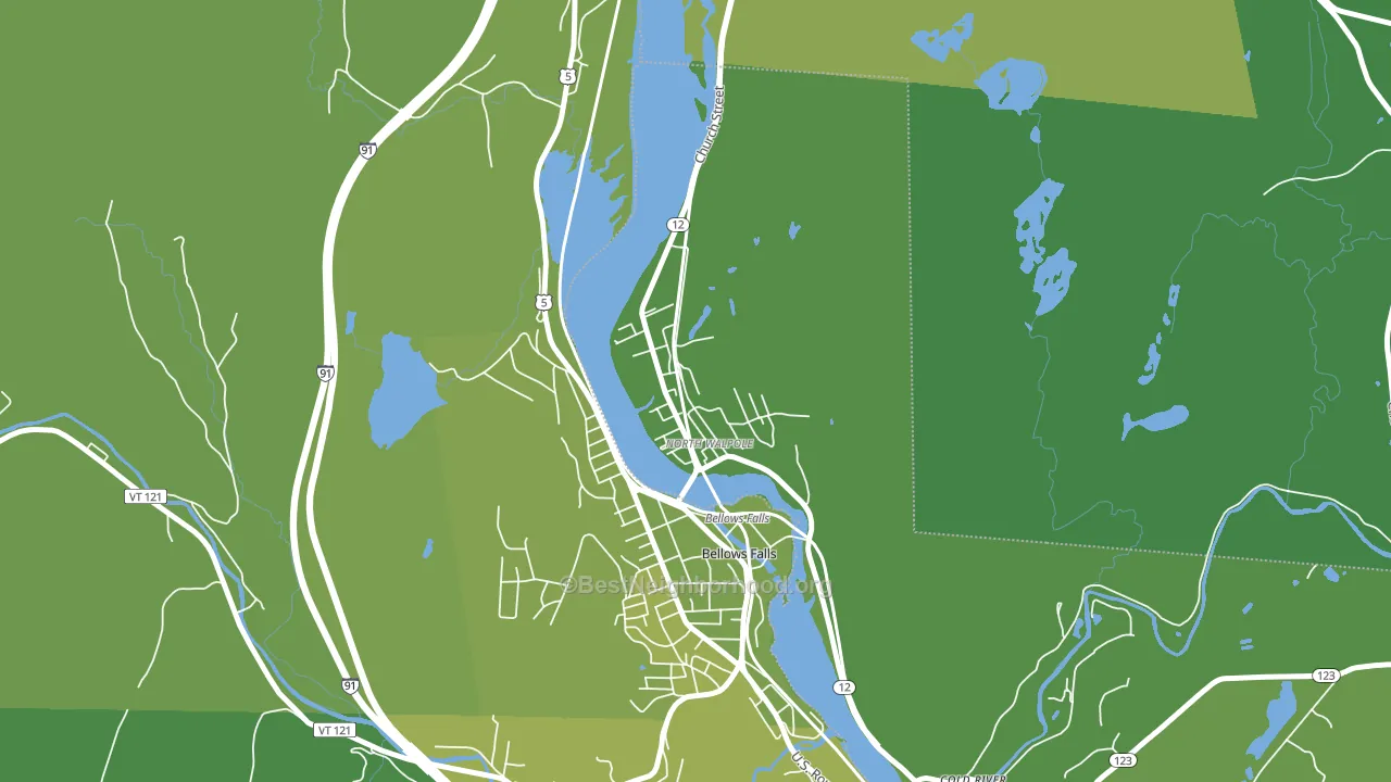 North Walpole, NH block-group voter-turnout map
