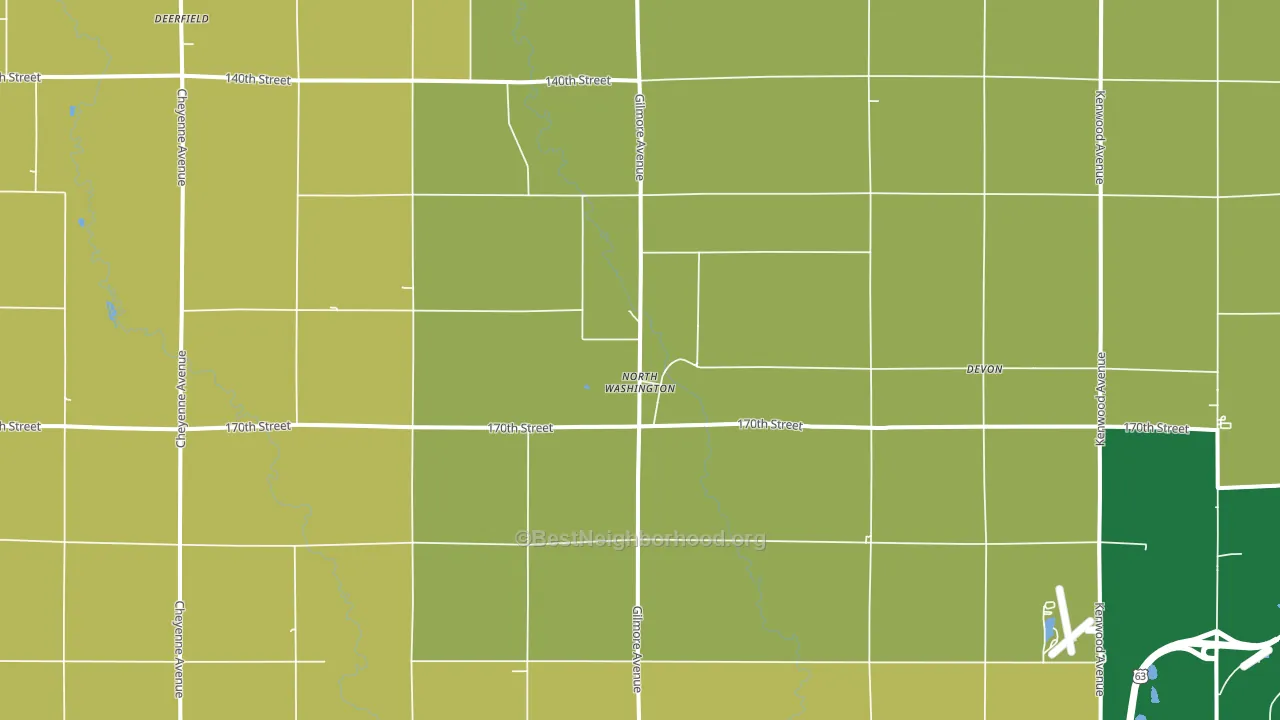 North Washington, IA block-group voter-turnout map