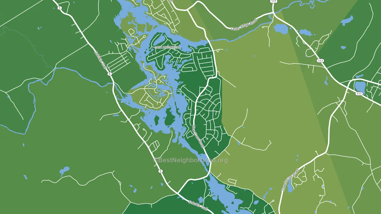 North Waterboro, ME block-group voter-turnout map