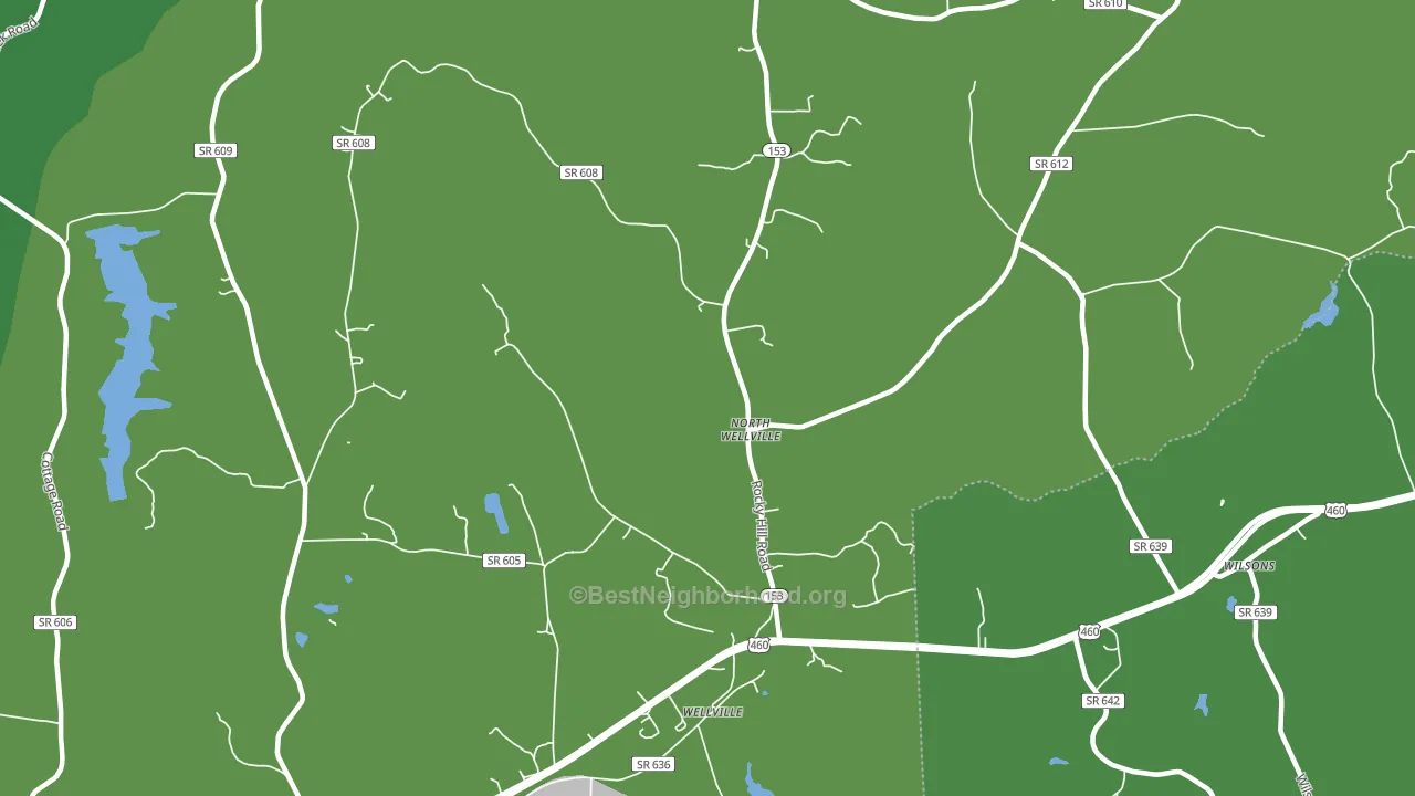 North Wellville, VA block-group voter-turnout map