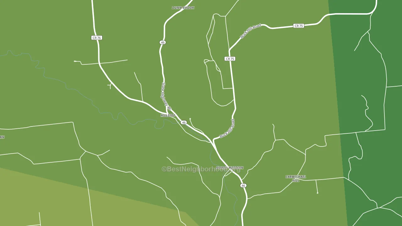 North Western, NY block-group voter-turnout map