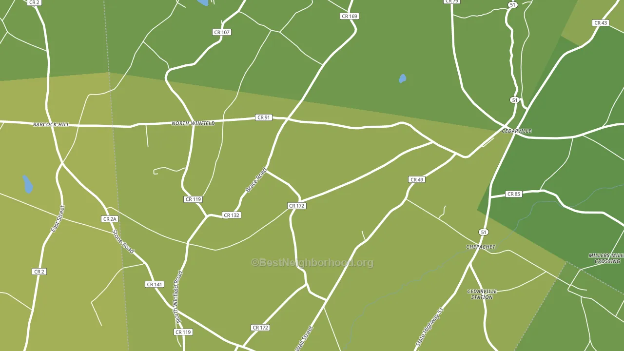 North Winfield, NY block-group voter-turnout map