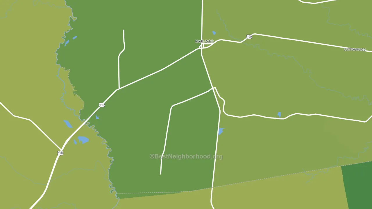 North Zulch, TX block-group voter-turnout map