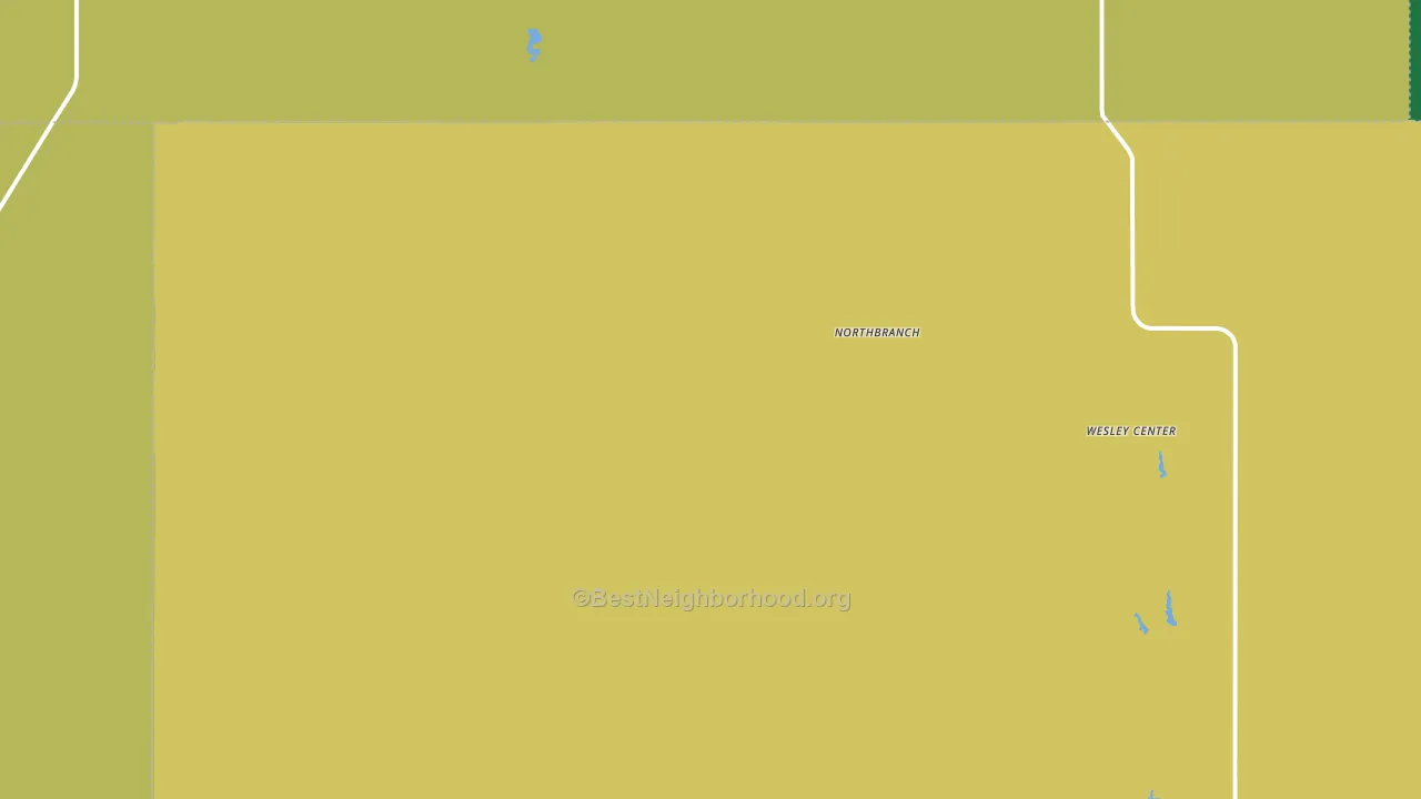 Northbranch, KS block-group voter-turnout map