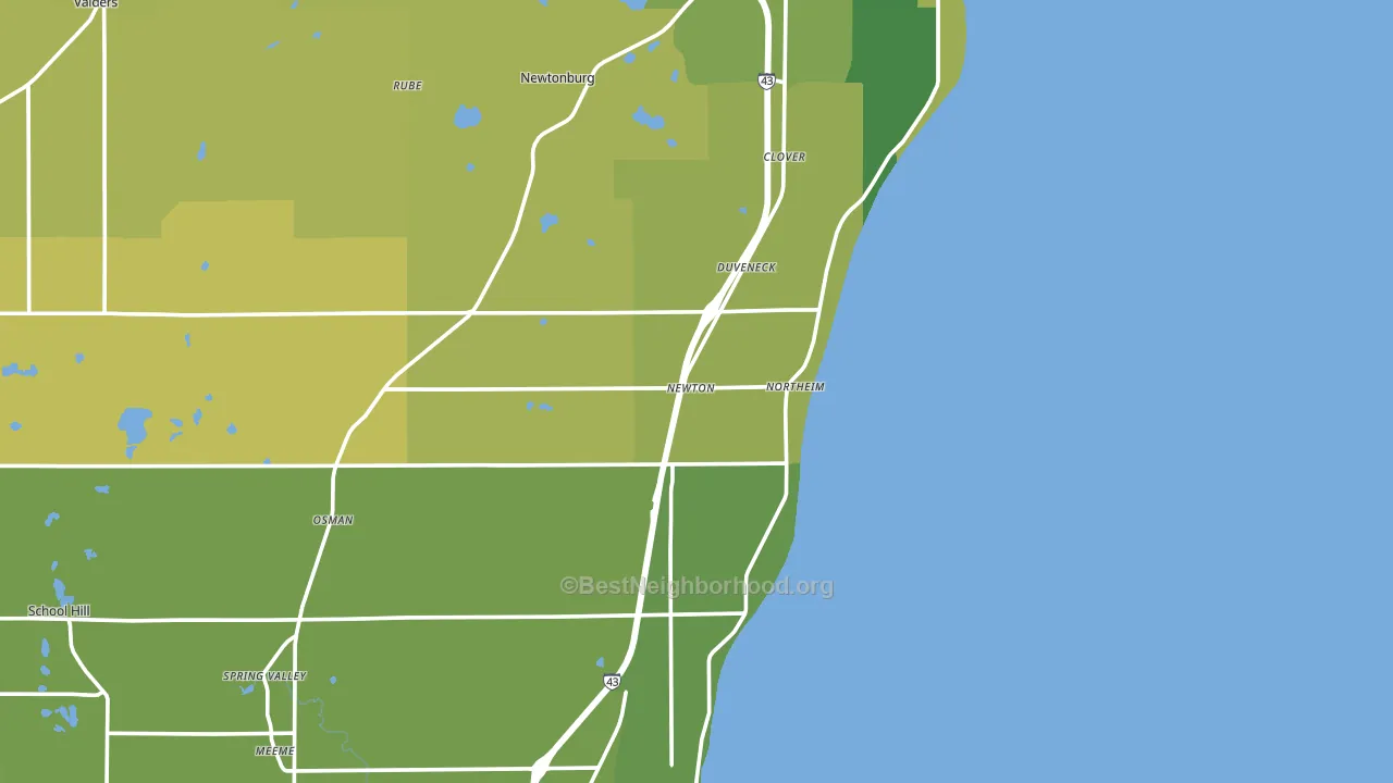 Northeim, WI block-group voter-turnout map