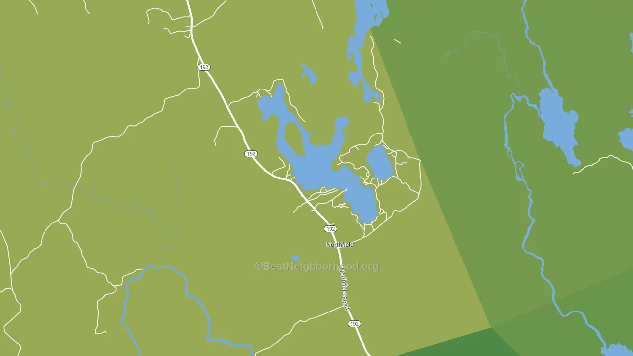Northfield, ME block-group voter-turnout map