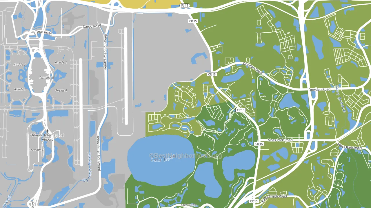 Northlake Park at Lake Nona, Orlando, FL block-group voter-turnout map