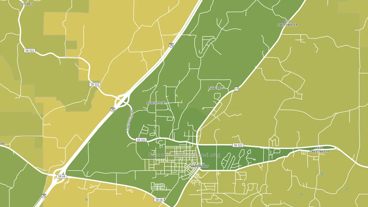 Northpoint, TN block-group voter-turnout map