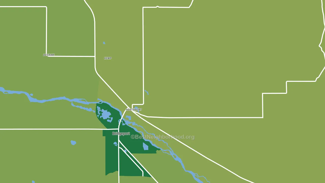 Northport, NE block-group voter-turnout map