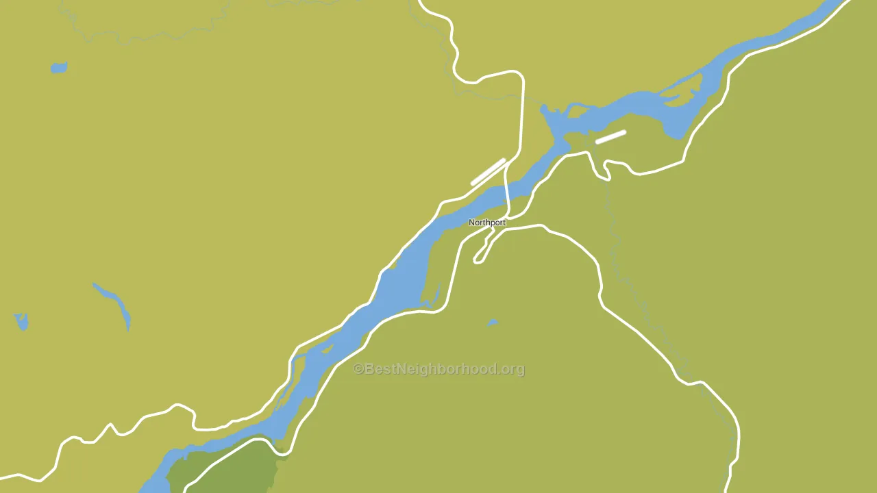 Northport, WA block-group voter-turnout map