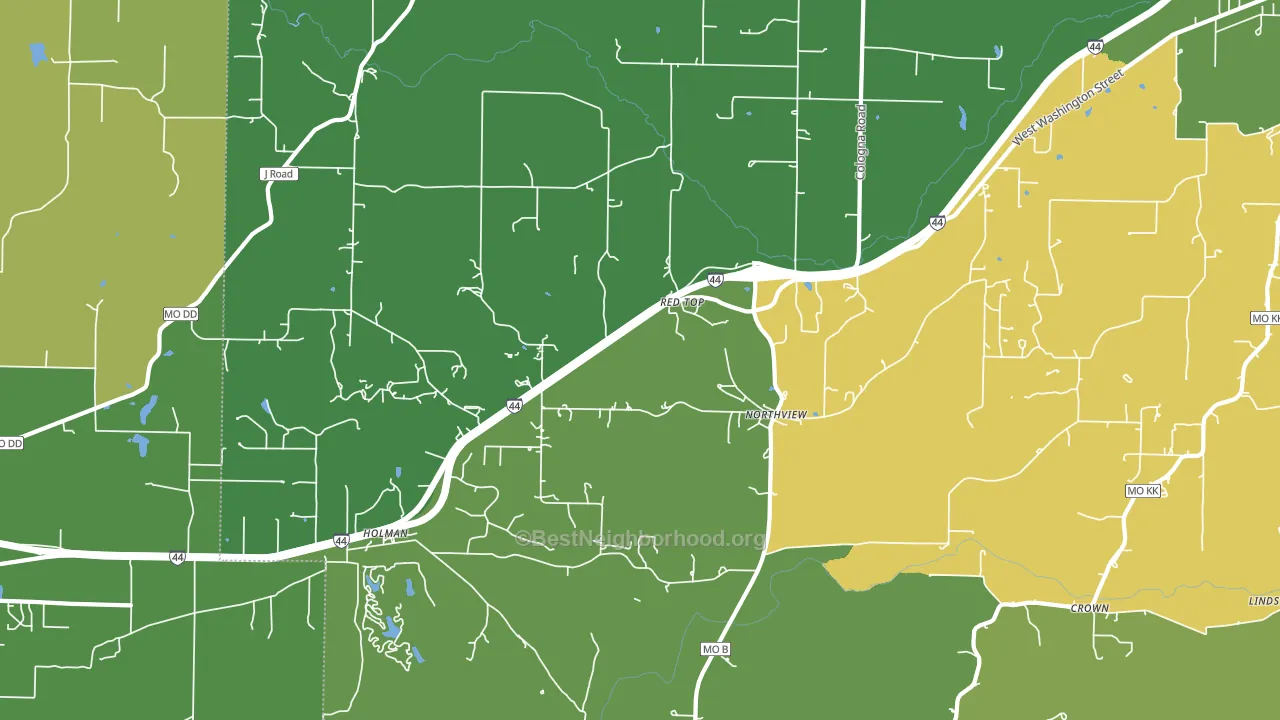 Northview, MO block-group voter-turnout map