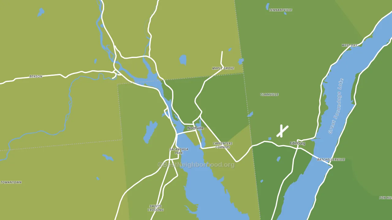 Northville, NY block-group voter-turnout map