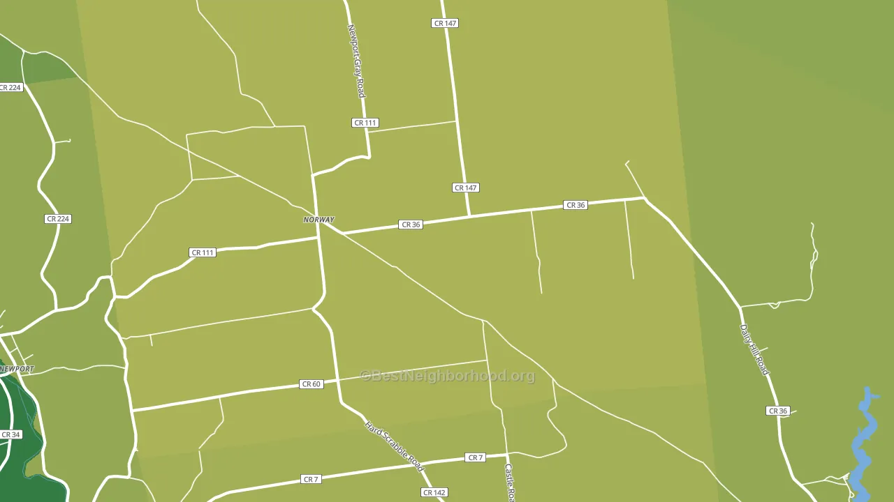 Norway, NY block-group voter-turnout map