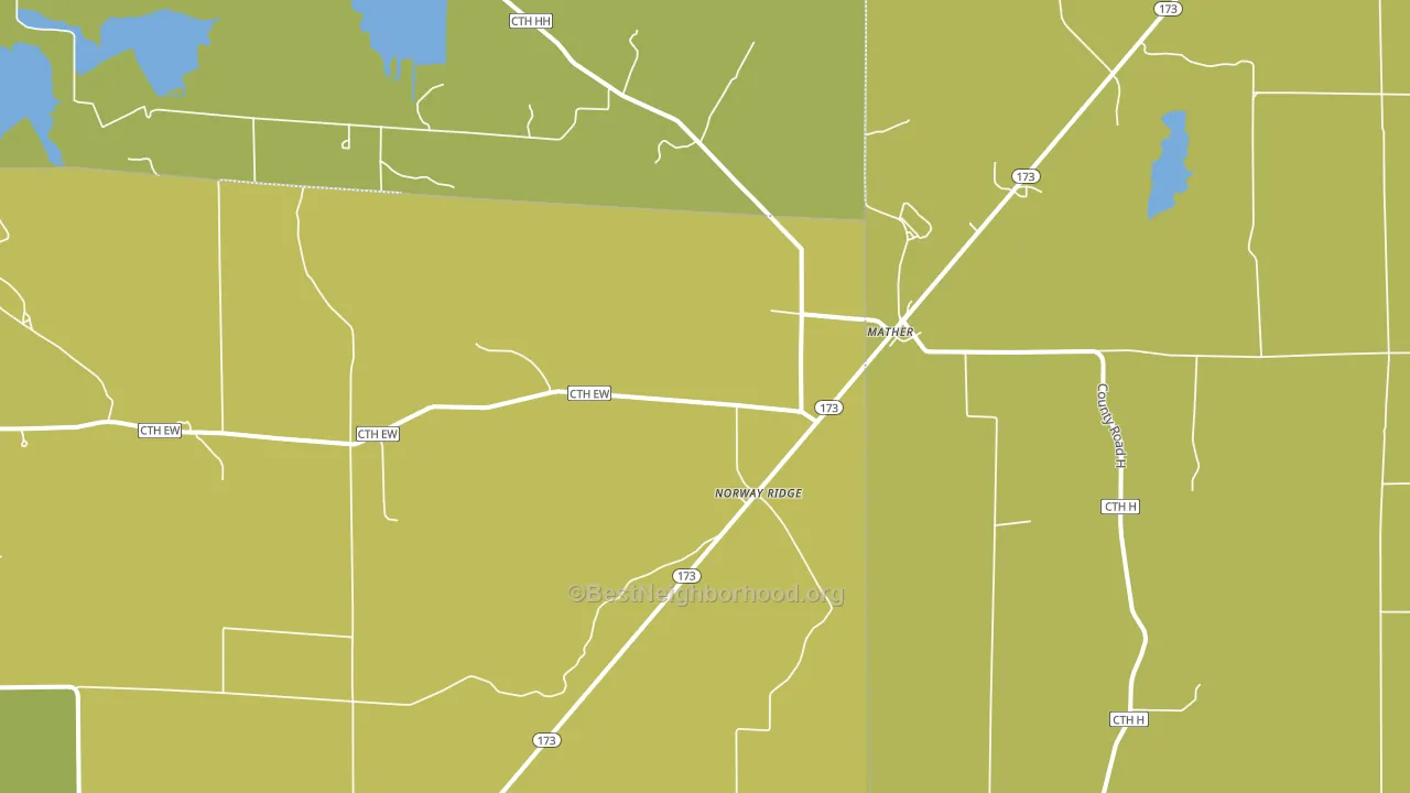 Norway Ridge, WI block-group voter-turnout map