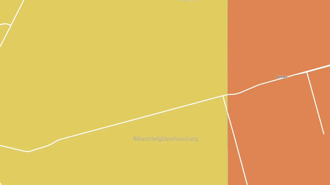 Notrees, TX block-group voter-turnout map